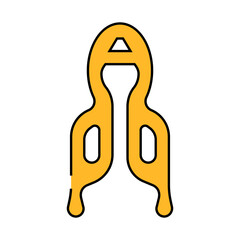 elegance hair pin line icon vector. elegance hair pin sign. isolated symbol illustration