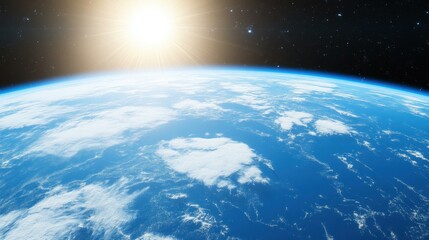 A stunning wideangle shot of an astronaut floating in the vastness of space, with stars blurred in the background.
