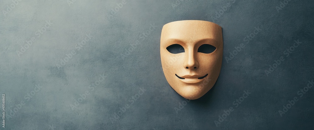 Poster the duality of masks exploring identity, emotion, and expression