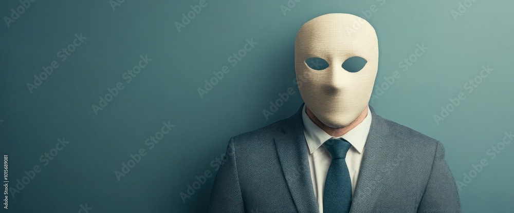 Poster the mysterious faceless figure exploring identity and anonymity in modern society