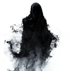 Fototapeta premium Gothic ghost isolated --v 6.1 Job ID: 5d7a8737-a12b-4989-addc-4d91348f92af
