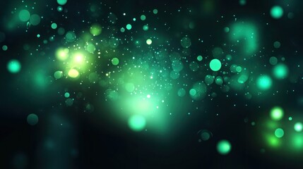 Fototapeta premium Abstract Green Bokeh Background