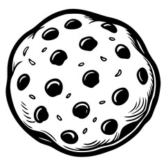 Sweet chocolate biscuits cookies tasty food isolated on white background