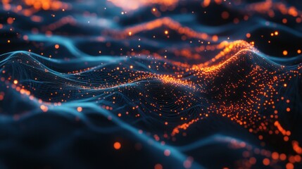 Obraz premium Abstract Digital Landscape