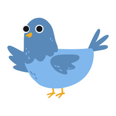 Pigeon cartoon illustration