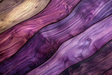 Obraz premium Purple and pink wood grain texture with smooth wave-like curves, perfect for modern decor and branding backgrounds.