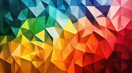 Obraz premium a multicolored abstract background with triangles