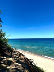 Indiana dunes lake view