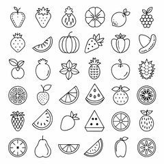 Stylized Food Illustration Vector for Culinary and Organic Projects