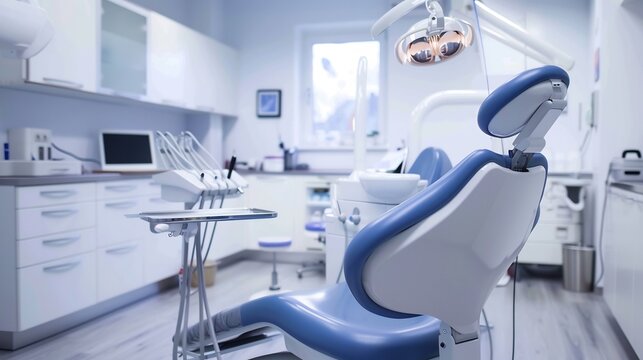 Dental clinic with a welcoming atmosphere and a dentist ready to assist patients