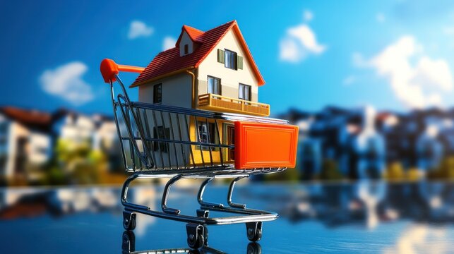 House In a Shopping Cart