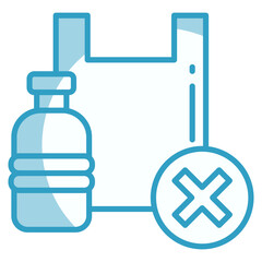 Obraz premium Plastic Free Icon Element For Design