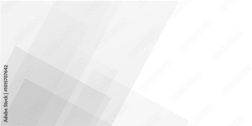 Poster Vector abstract modern wide banner background, White and gery vector gradient abstract background with shapes elements.