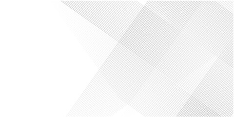 Obraz premium Vector white and gray overlap triangle geometric technology pattern. White and gray vector gradient abstract background with shapes elements.