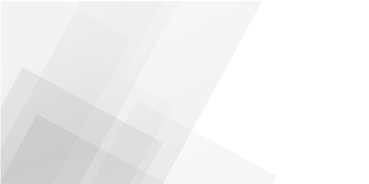 Vector abstract modern wide banner background, White and gery vector gradient abstract background with shapes elements.