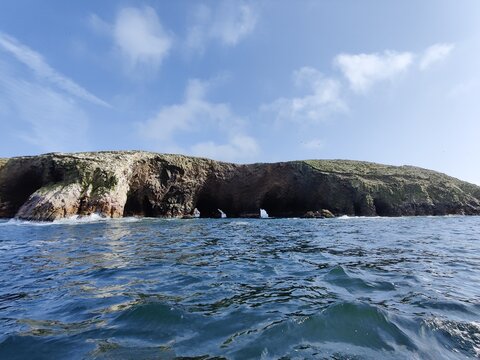 submarine rock tunels under the sea