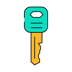 standard english key line icon vector. standard english key sign. isolated symbol illustration