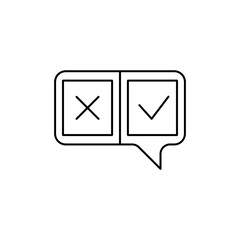 Yes/no option icon, CEO Icons