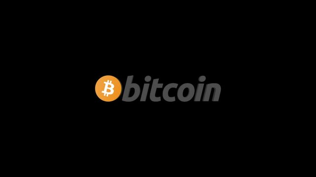 Logo Bitcoin Popup on Green Screen Background, 1920x1080 size, Green Screen, Frame rate 30fps, Duration 0:08