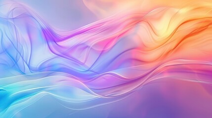 Abstract Colorful Swirling Waves
