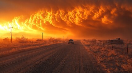 A massive haboob moves, these intense dust storms, driven by strong winds, frequently occur across the country’s arid landscapes.