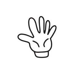 hand and foot comic cartoon element stock. character variant gesture. Comic retro feet and hands in different poses.