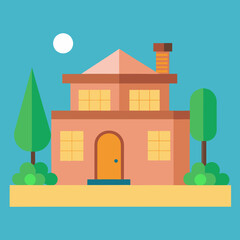 Brick villa pool is completely outdoor