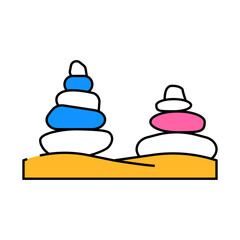 meditation procedure line icon vector. meditation procedure sign. isolated symbol illustration