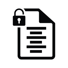 Document lock icon