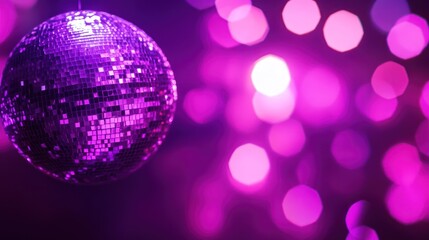 Disco Ball in a Purple Haze