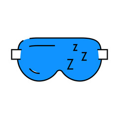 let yourself sleep line icon vector. let yourself sleep sign. isolated symbol illustration