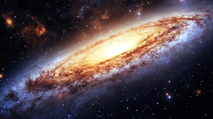 Obraz premium Spiral Galaxy in Deep Space