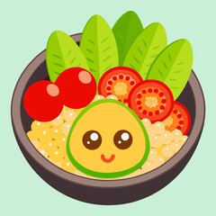 A vibrantly fresh and nutritious bowl