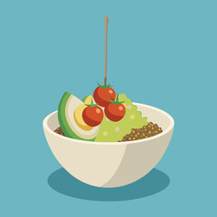 A vibrantly fresh and nutritious bowl