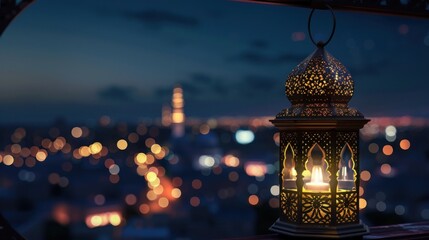 Obraz premium Ramadan Lantern Night