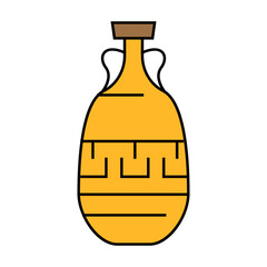 stylish amphora line icon vector. stylish amphora sign. isolated symbol illustration