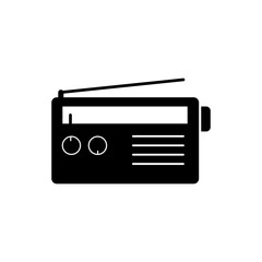 Radio tuner icon, vector flat  Radio broadcast trendy style illustration for web and app..eps