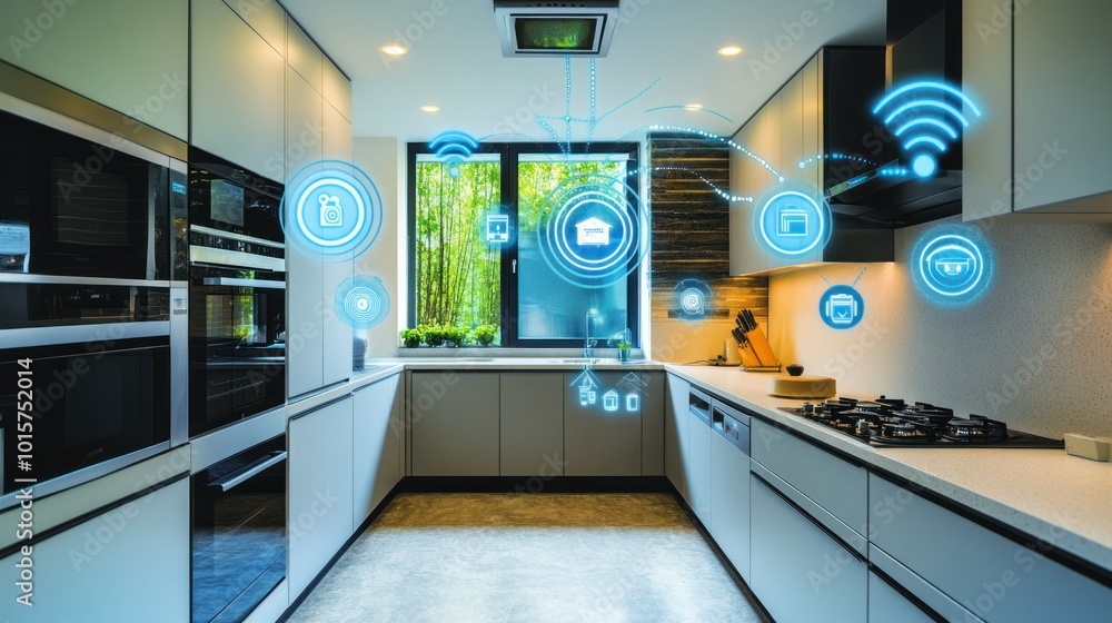 Poster remote smart appliance control: manage your home connected devices from anywhere, using smart apps a