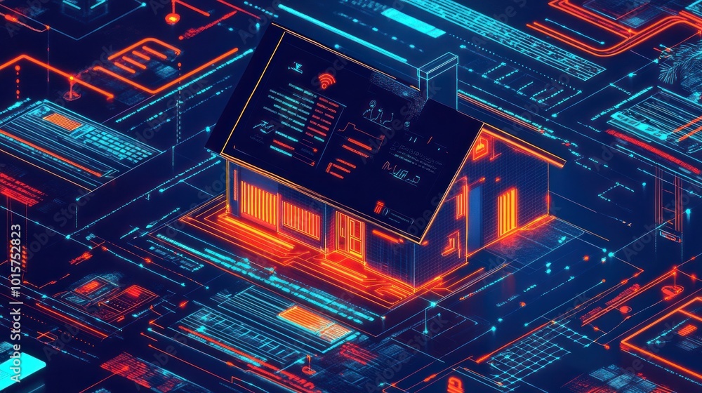 Poster smart home control panel: a centralized interface for managing all connected devices, security, and 