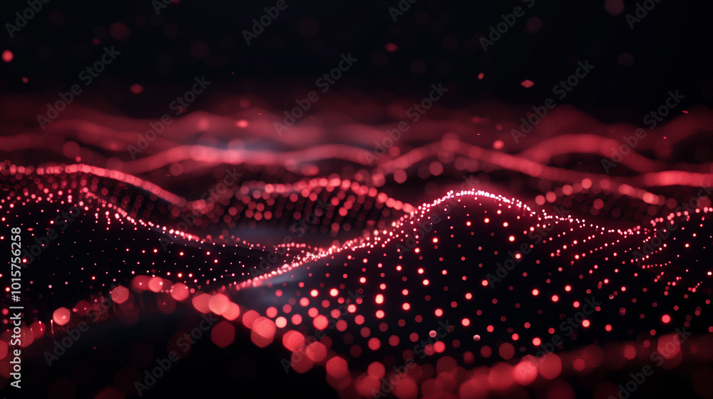 Poster abstract background featuring data technology elements, showcasing a digital concept with modern des