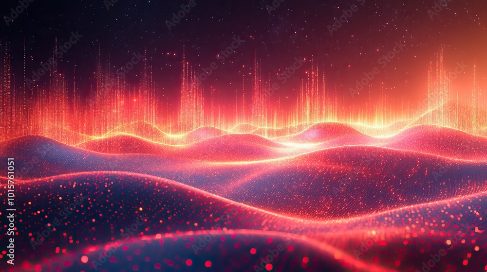 Wall mural a big data background constructed with abstract digital lines, showcasing network technology and its