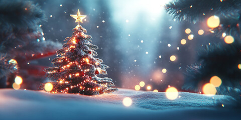 Naklejka premium Merry Christmas background