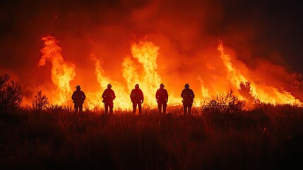 Fototapeta premium A business meeting addresses the global wildfire crisis and its impact on future climate strategies.