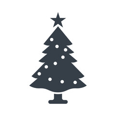 Christmas tree icon design vector template