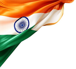 India Border Frame Flag Waving