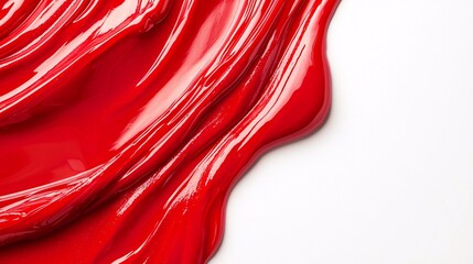 Striking red poster template with generous blank space, perfect for eye-catching promotions and advertisements against a crisp white backdrop.