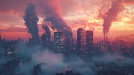 Obraz premium Pollution. Environmental issues concept