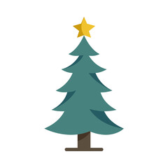 Christmas tree icon design vector template