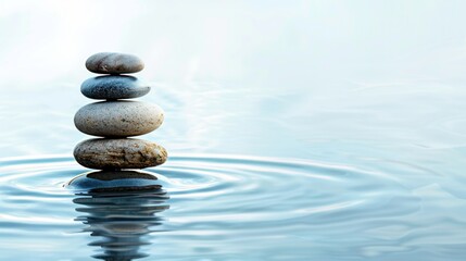 Zen Stones in Water