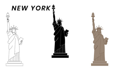 statue of liberty graphic design